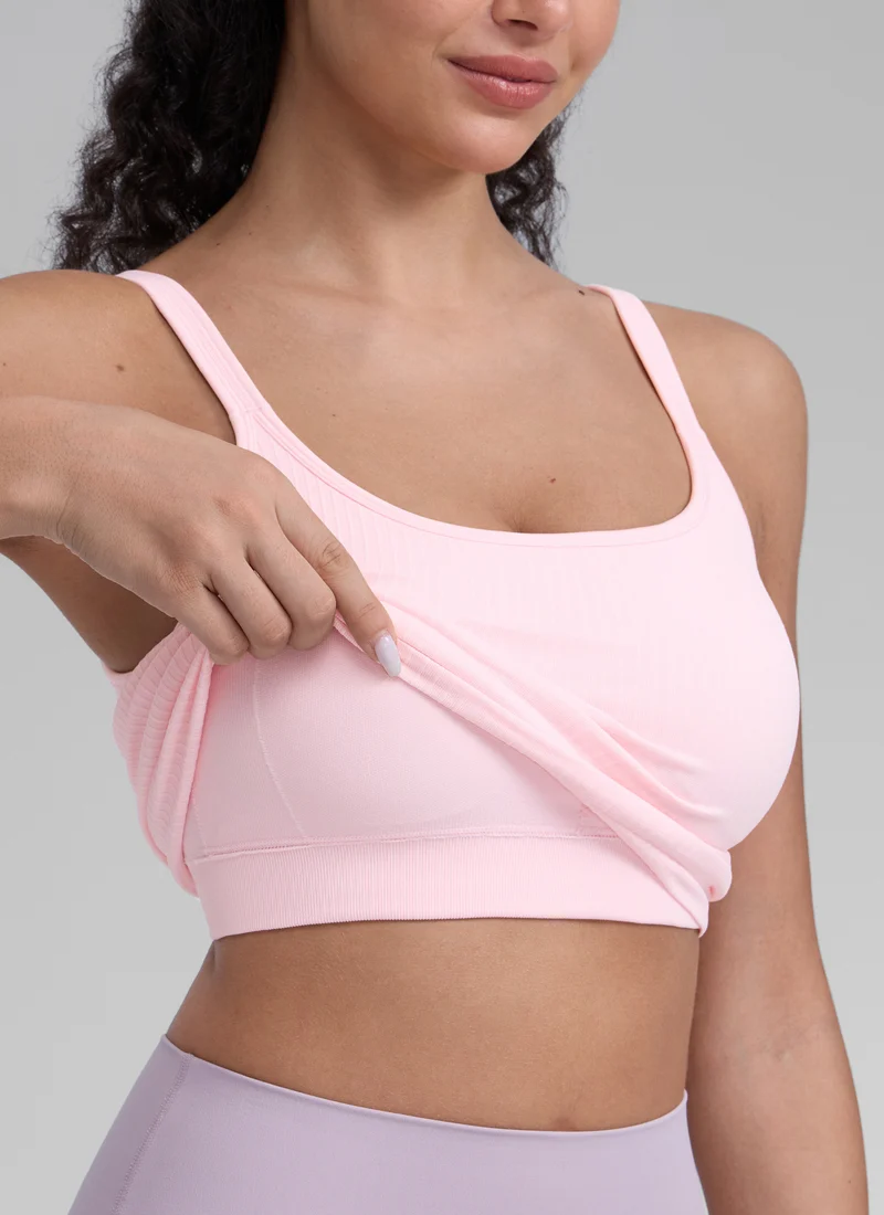 Seamless U Back Built in Bra Tank