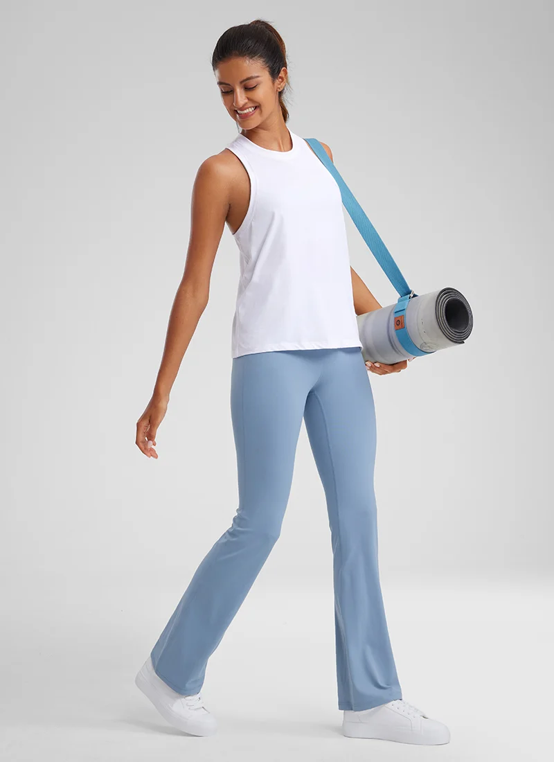 Pima Cotton Racerback High Neck Tank