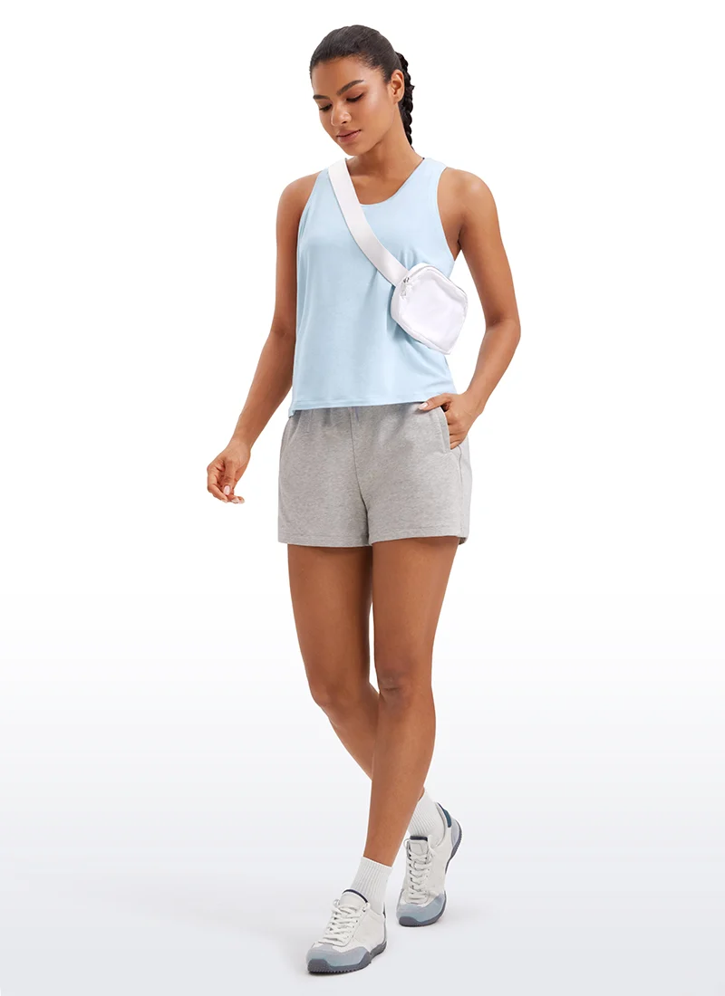 Pima Cotton Sleeveless Scoop Neck Tank
