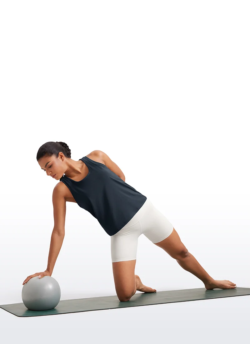 Pima Cotton Sleeveless Scoop Neck Tank