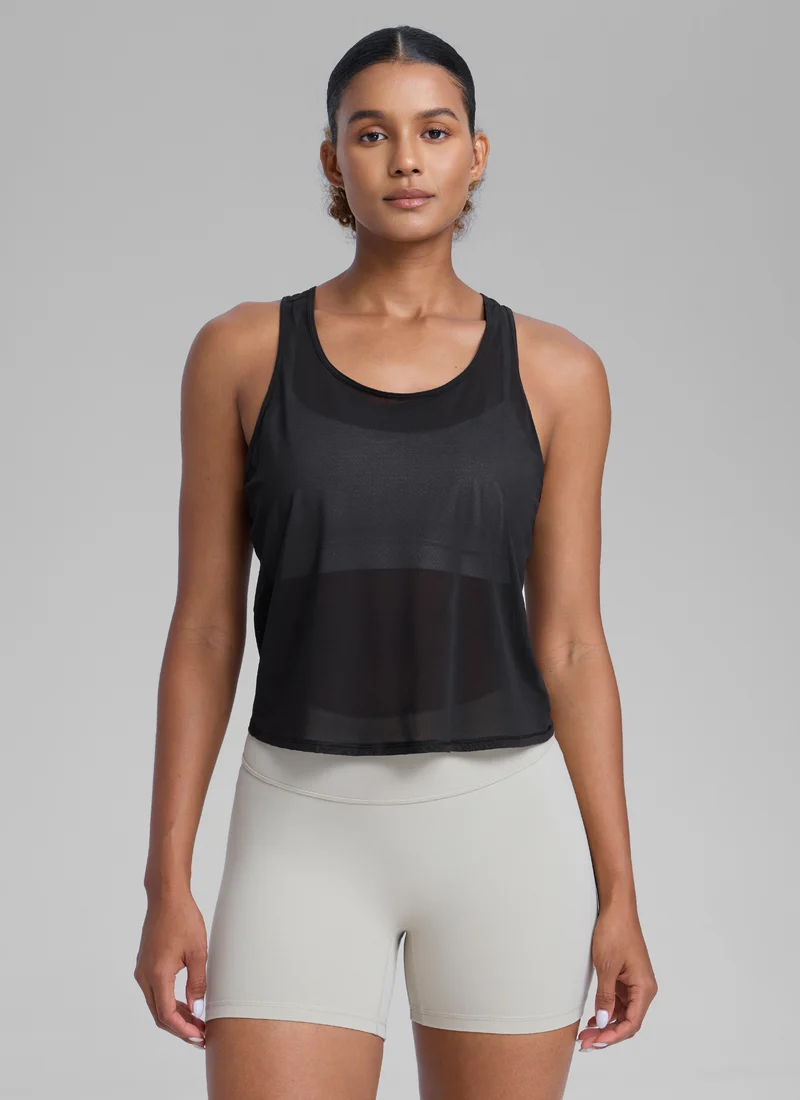 Mesh Relaxed Fit Workout Breathable Tank