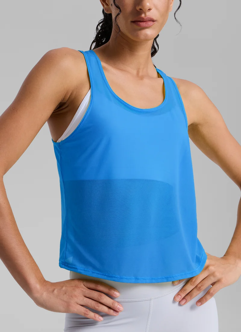 Mesh Relaxed Fit Workout Breathable Tank