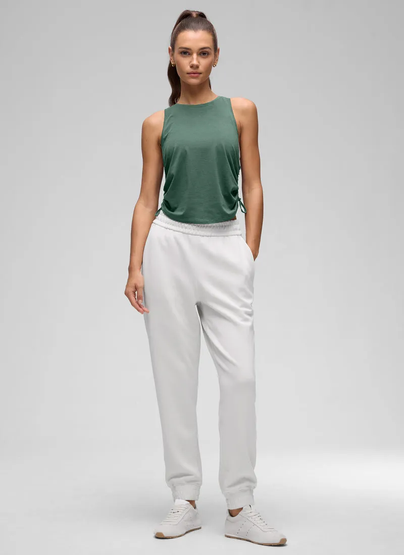 Pima Cotton Racerback Ruched Side Tank