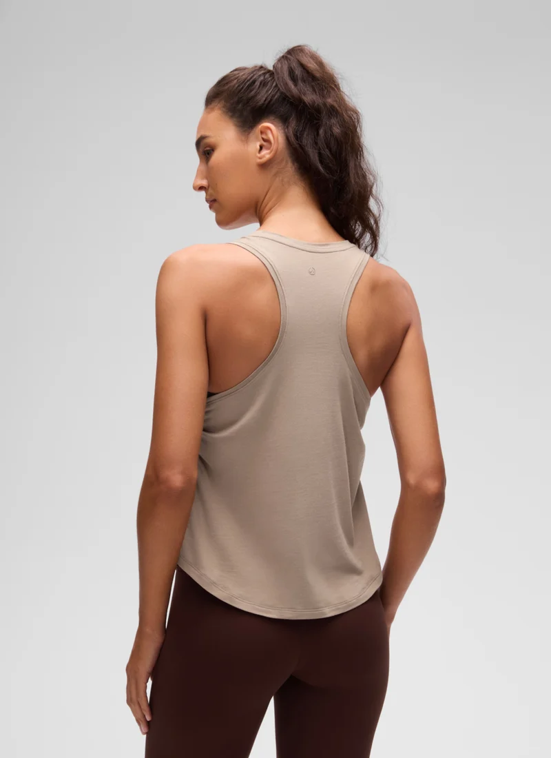 Pima Cotton Racerback Ruched Side Tank