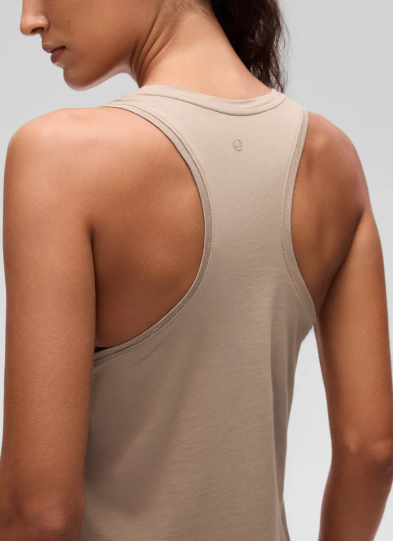 Pima Cotton Racerback Ruched Side Tank