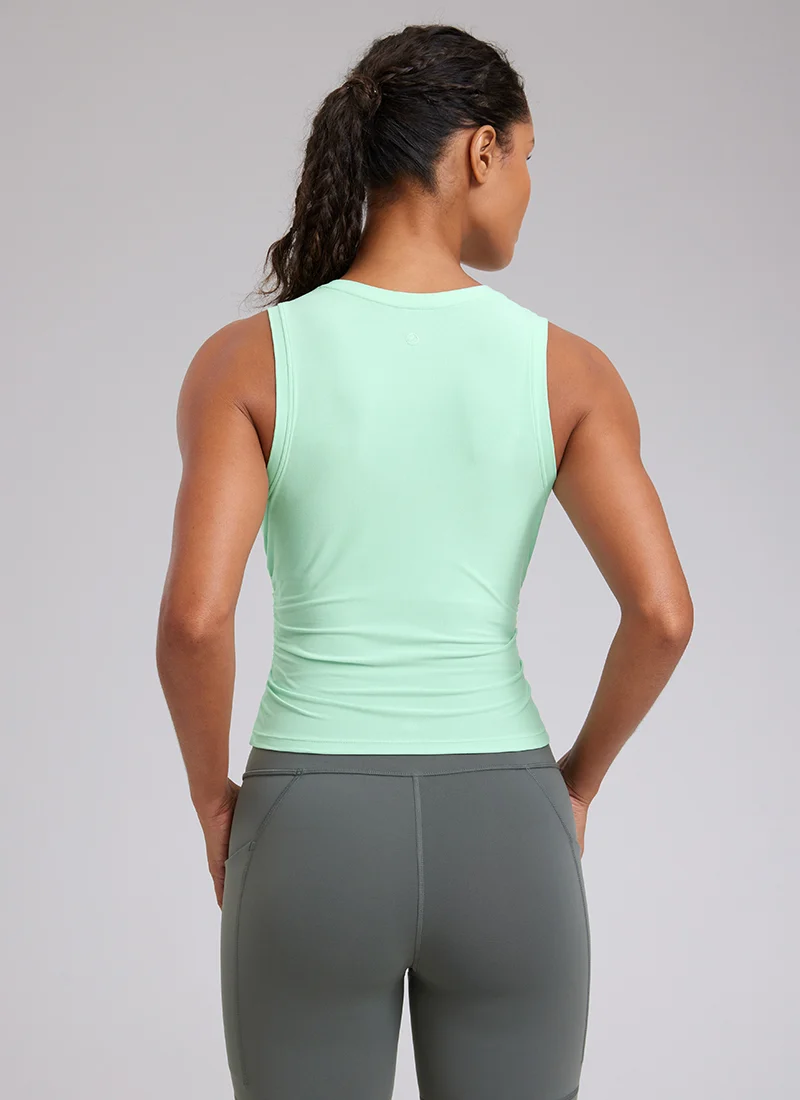 Cloudweight High Neck Ruched Tank