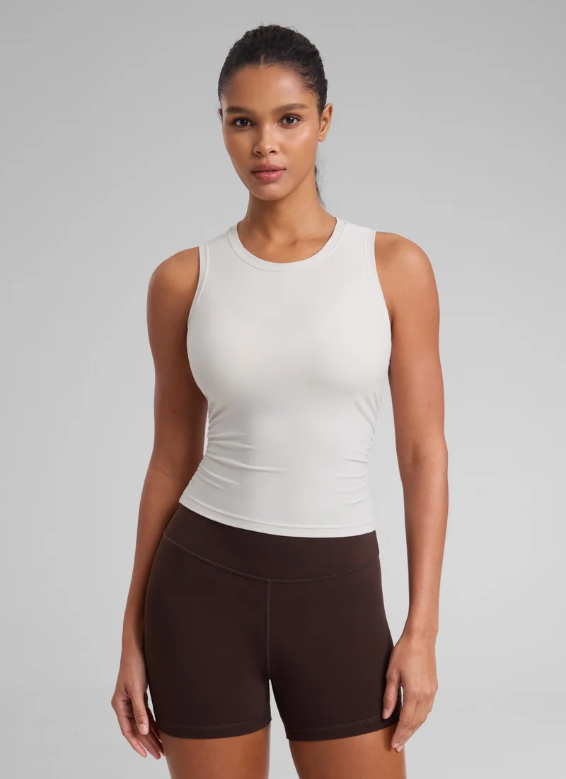 Cloudweight High Neck Ruched Tank