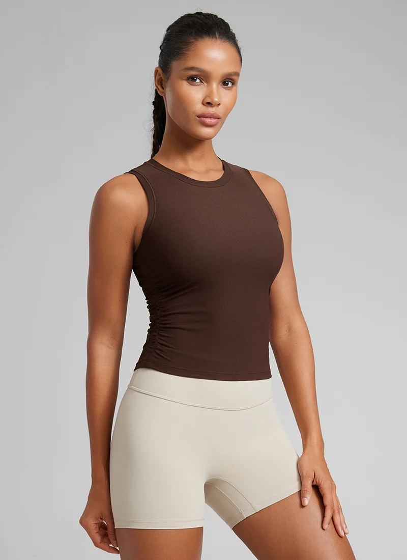 Cloudweight High Neck Ruched Tank