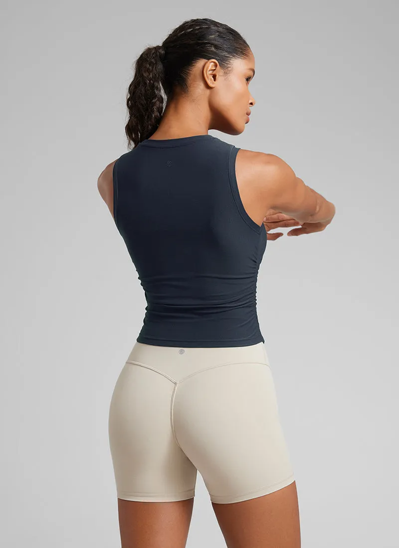 Cloudweight High Neck Ruched Tank