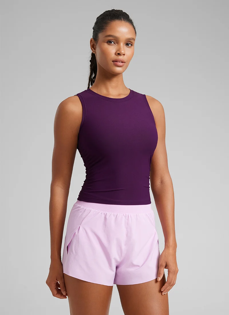 Cloudweight High Neck Ruched Tank