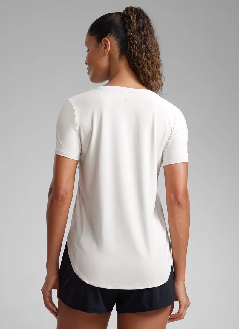 Cloudweight Crewneck Side Slit Short Sleeve