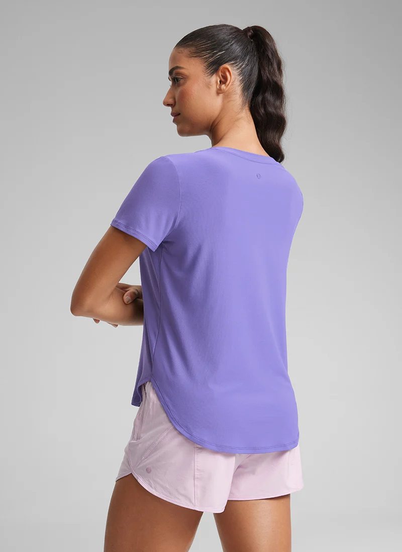 Cloudweight Crewneck Side Slit Short Sleeve