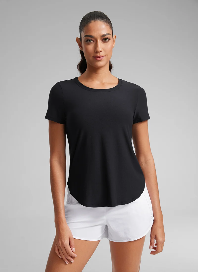 Cloudweight Crewneck Side Slit Short Sleeve