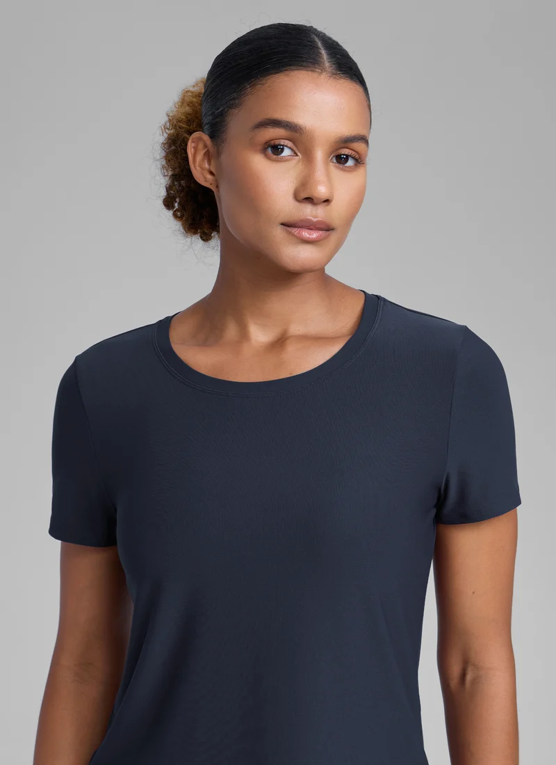 Cloudweight Crewneck Side Slit Short Sleeve