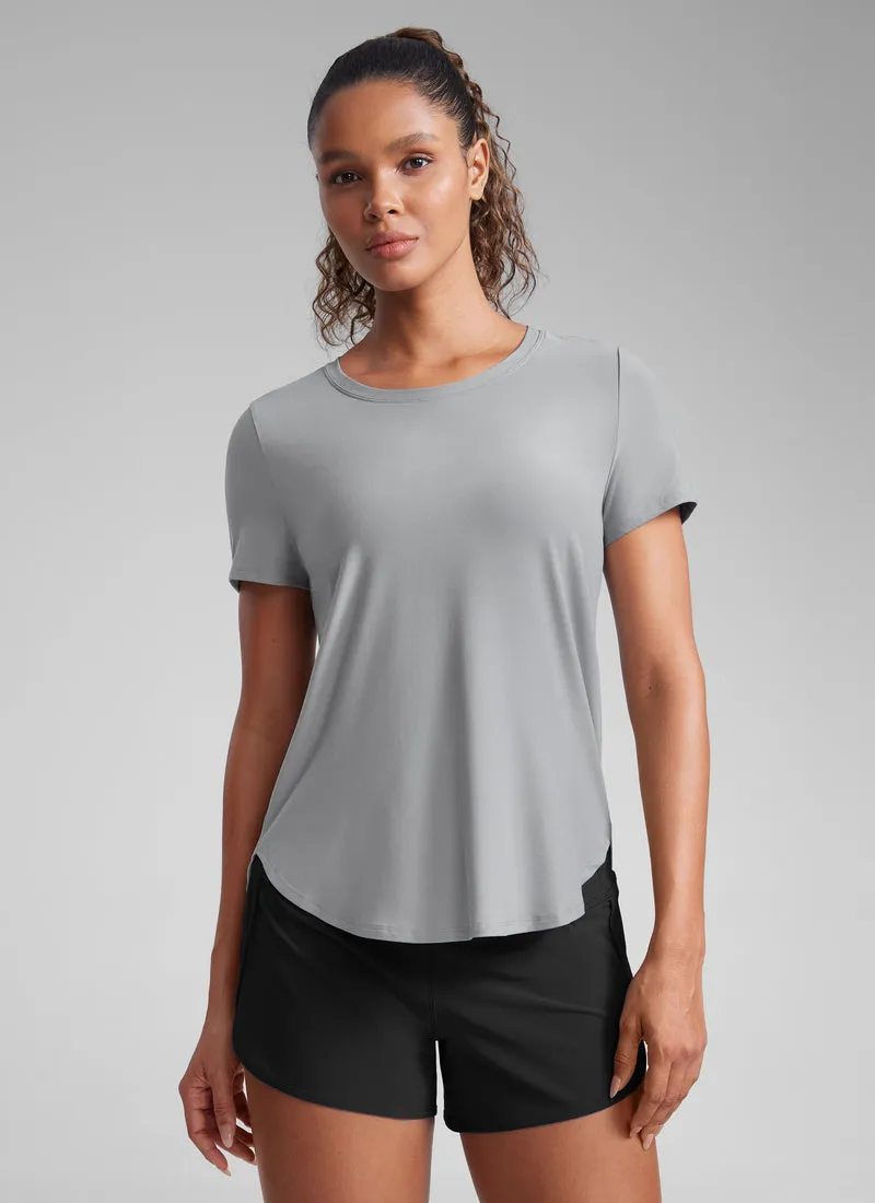 Cloudweight Crewneck Side Slit Short Sleeve