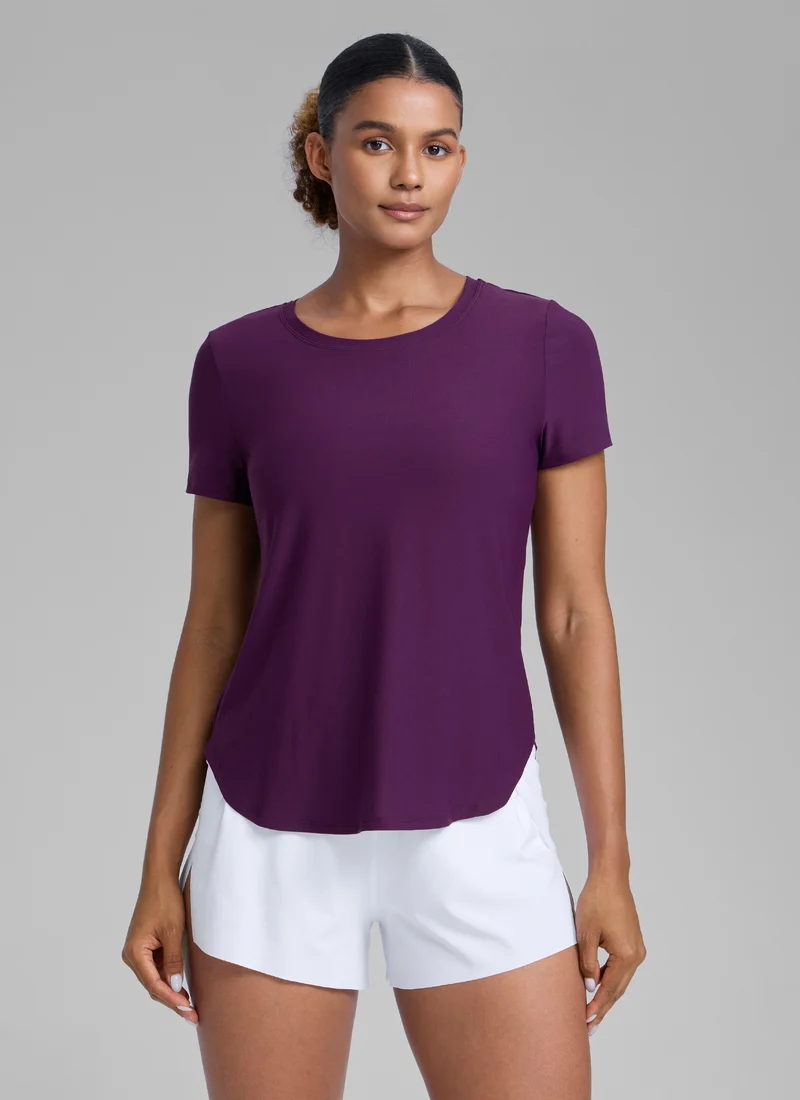 Cloudweight Crewneck Side Slit Short Sleeve