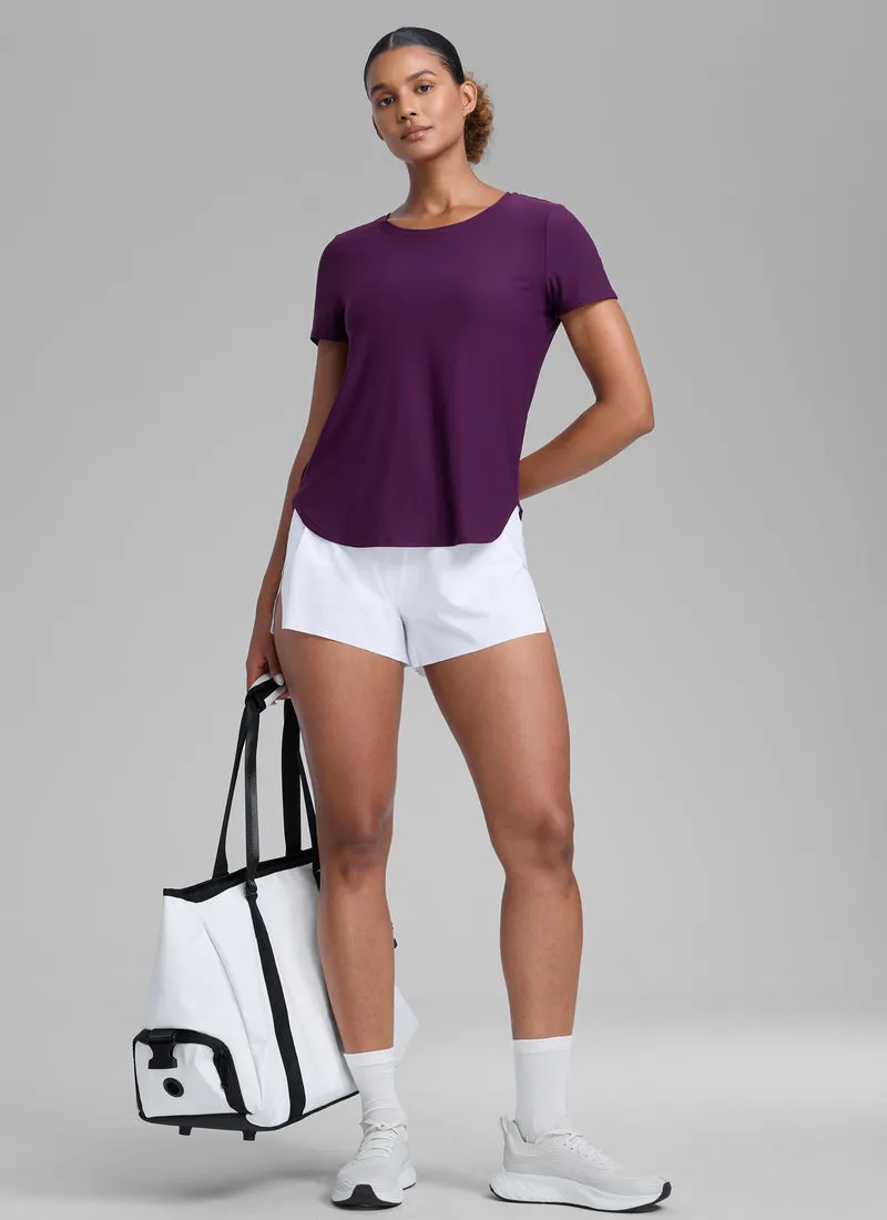 Cloudweight Crewneck Side Slit Short Sleeve