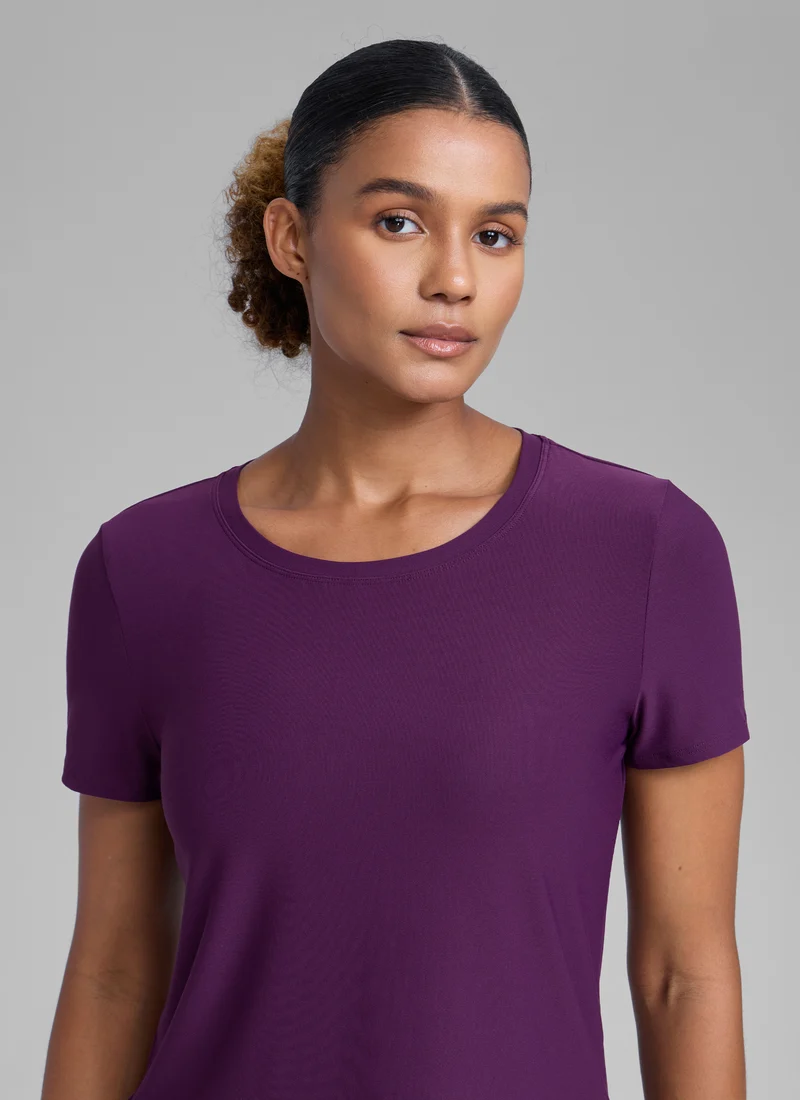 Cloudweight Crewneck Side Slit Short Sleeve