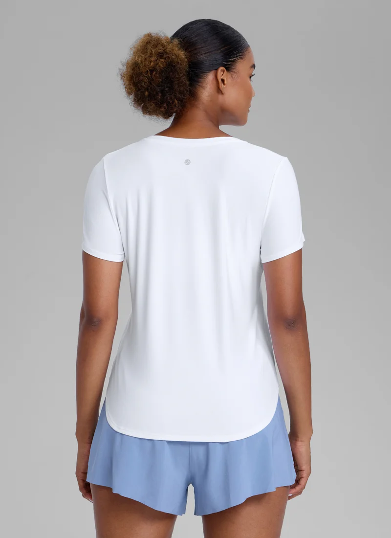 Cloudweight Crewneck Side Slit Short Sleeve