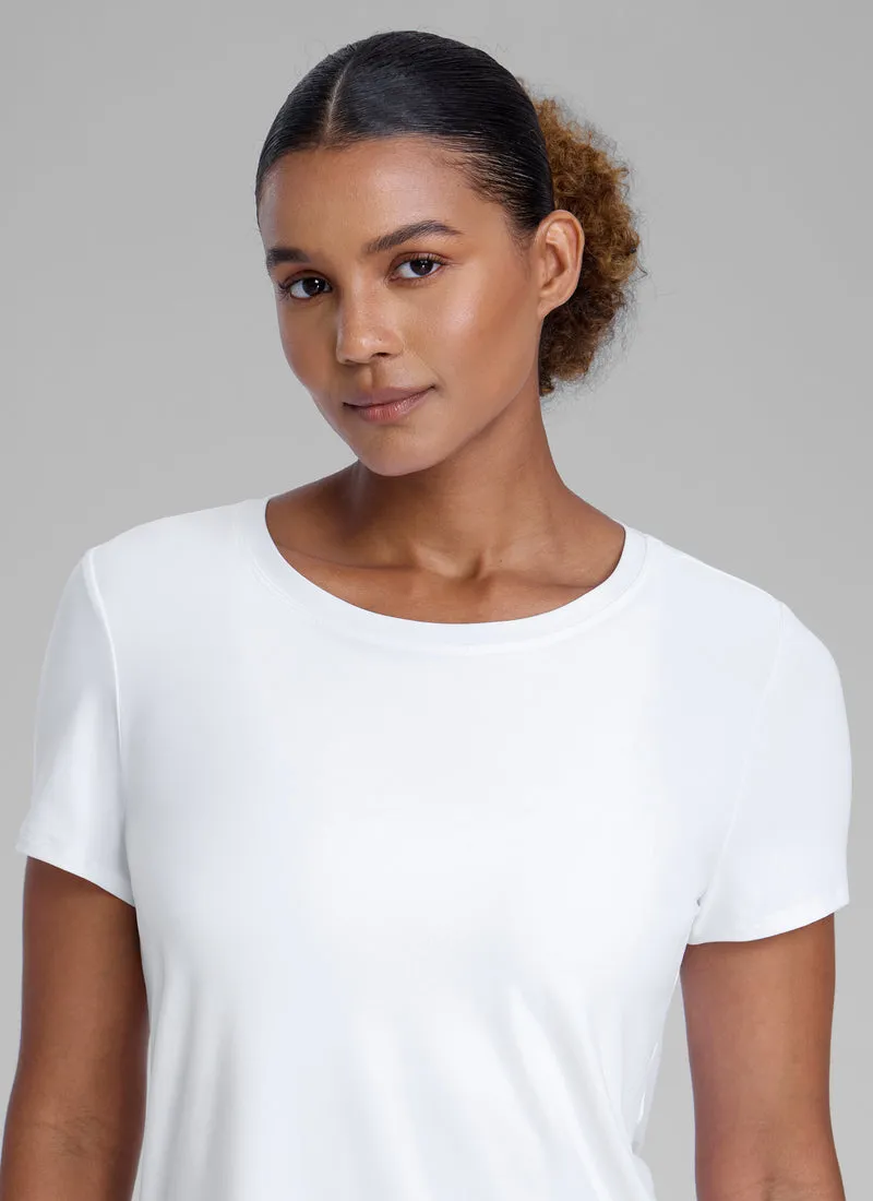 Cloudweight Crewneck Side Slit Short Sleeve