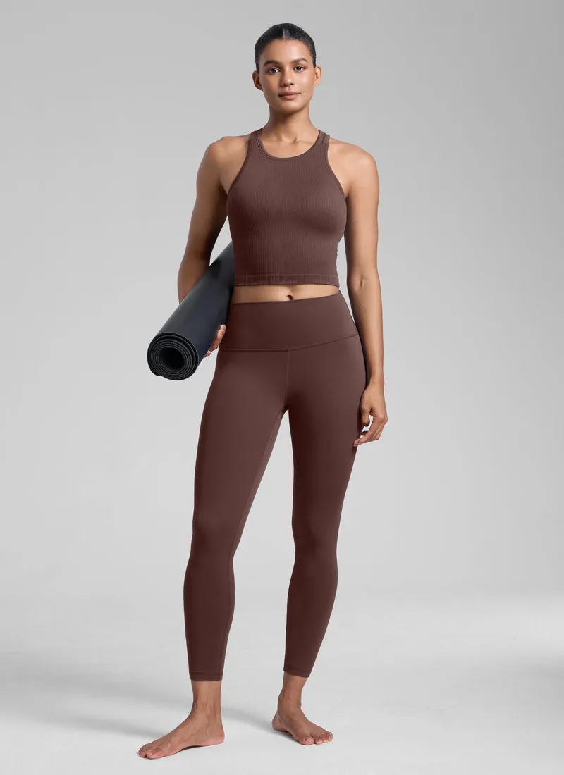 Seamless Ribbed Racerback Crop Tank
