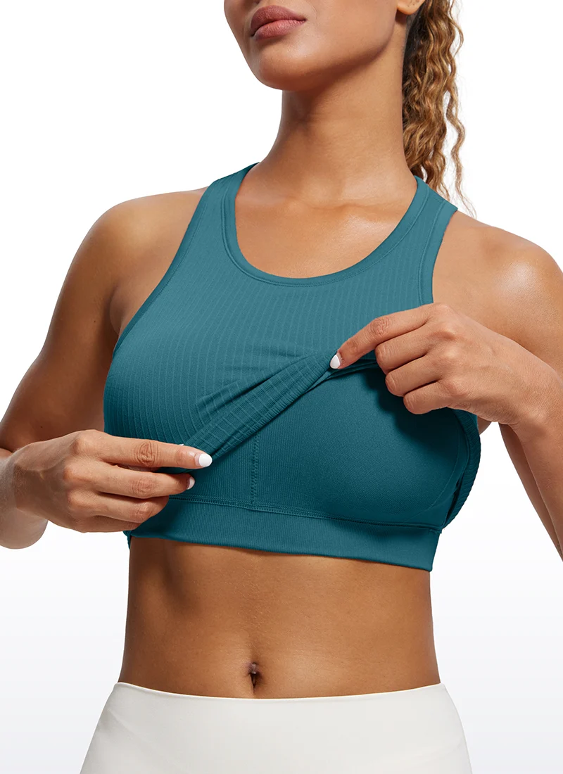Seamless Ribbed Racerback Crop Tank