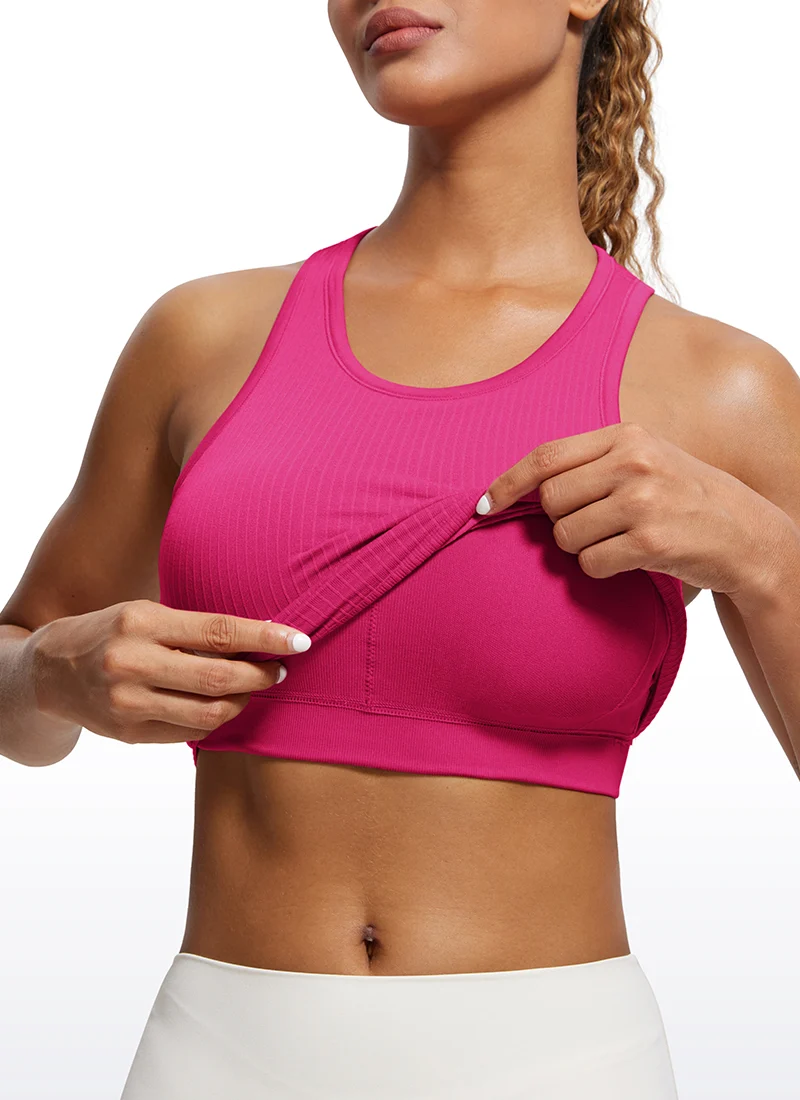 Seamless Ribbed Racerback Crop Tank
