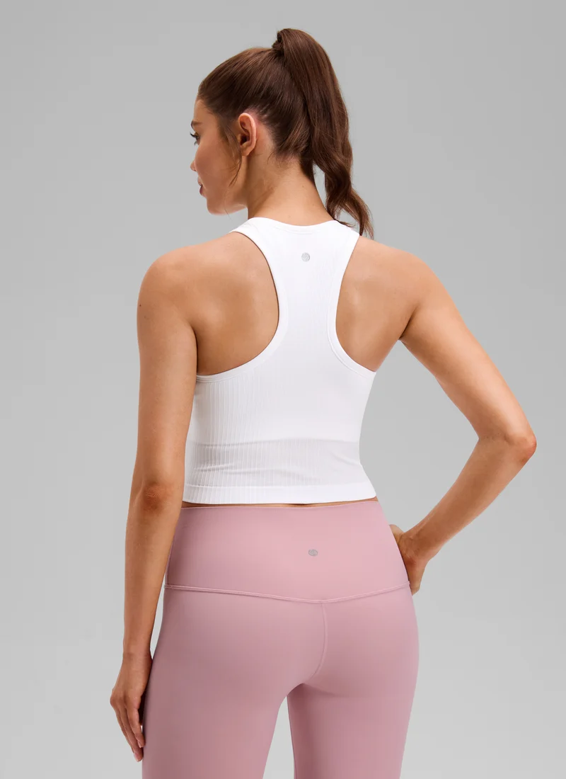 Seamless Ribbed Racerback Crop Tank