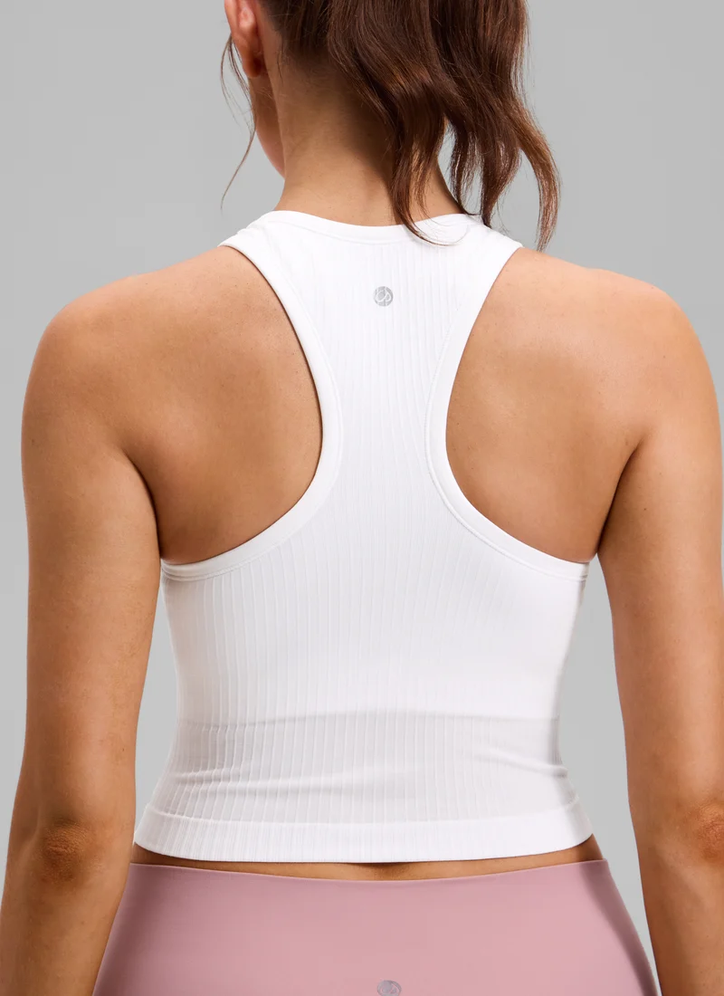 Seamless Ribbed Racerback Crop Tank