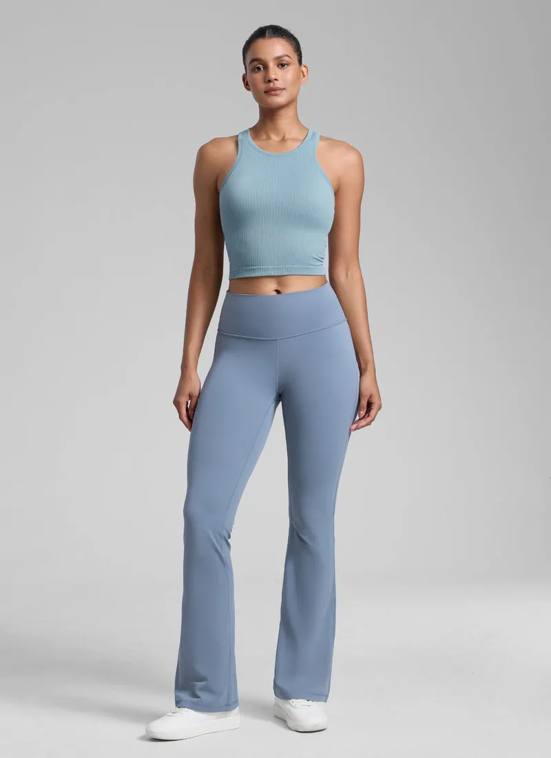 Seamless Ribbed Racerback Crop Tank