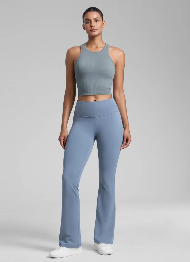 Seamless Ribbed Racerback Crop Tank