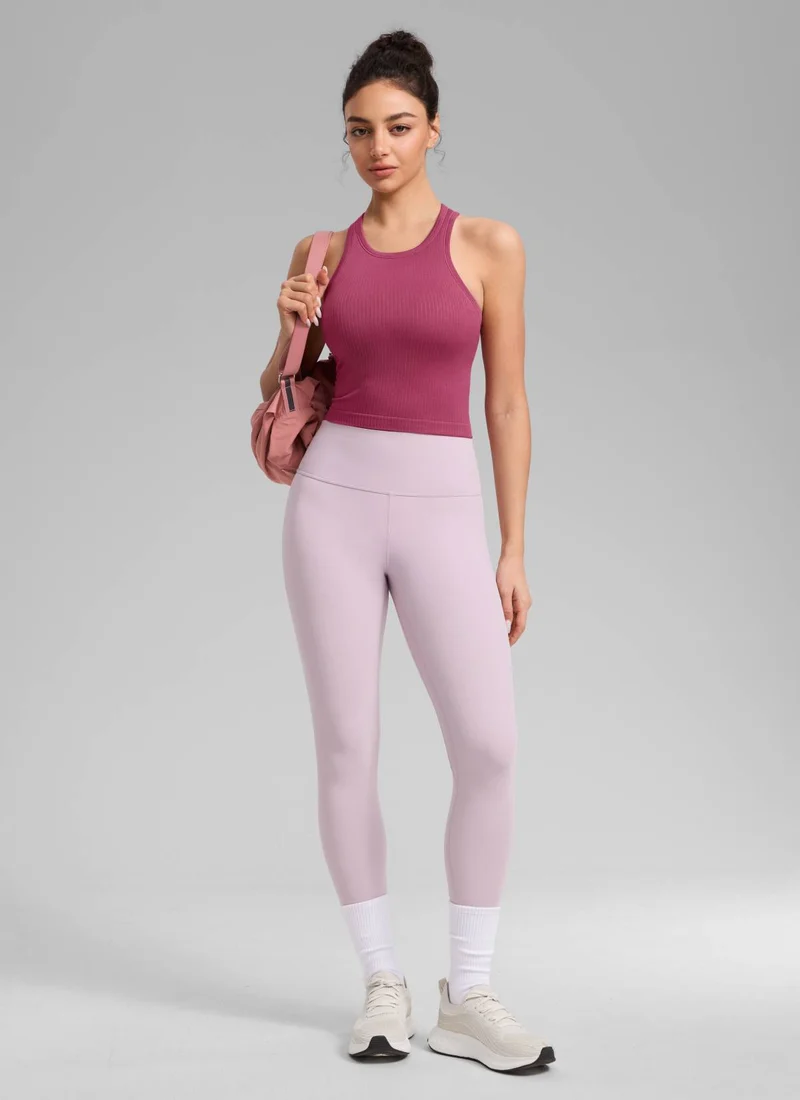 Seamless Ribbed Racerback Crop Tank