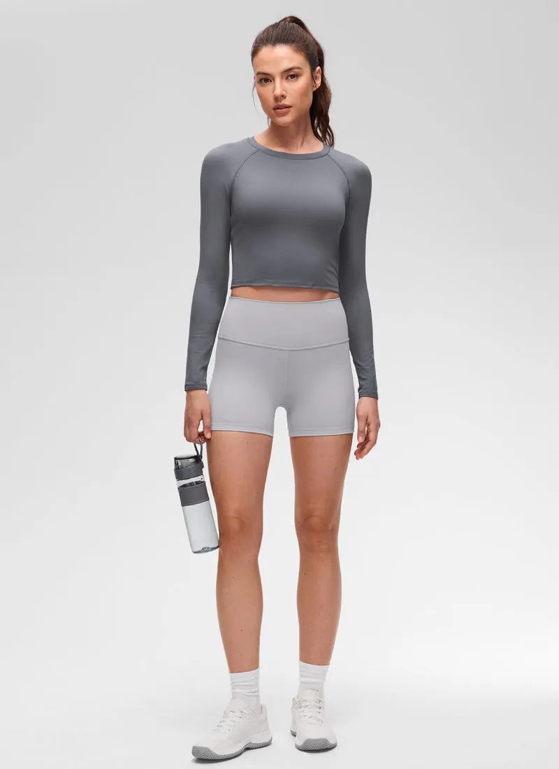 Brushed Feeling Crew Neck Raglan Long Sleeve