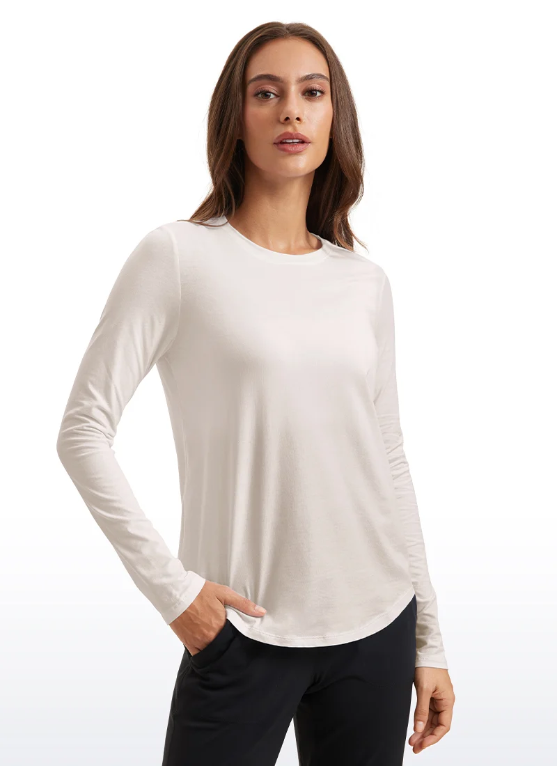 Pima Cotton Workout Long Sleeve
