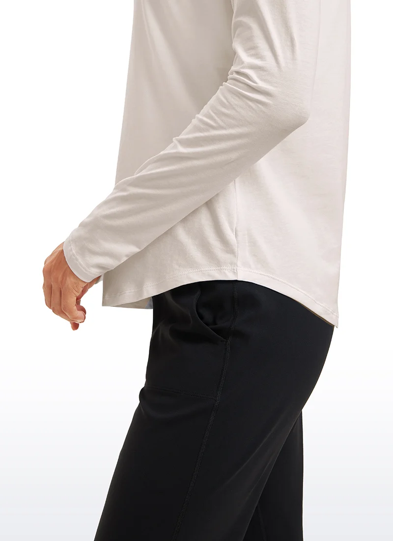 Pima Cotton Workout Long Sleeve