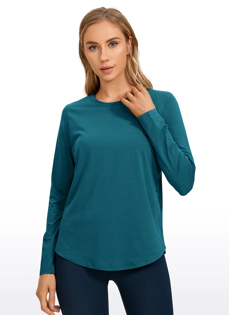 Pima Cotton Workout Long Sleeve