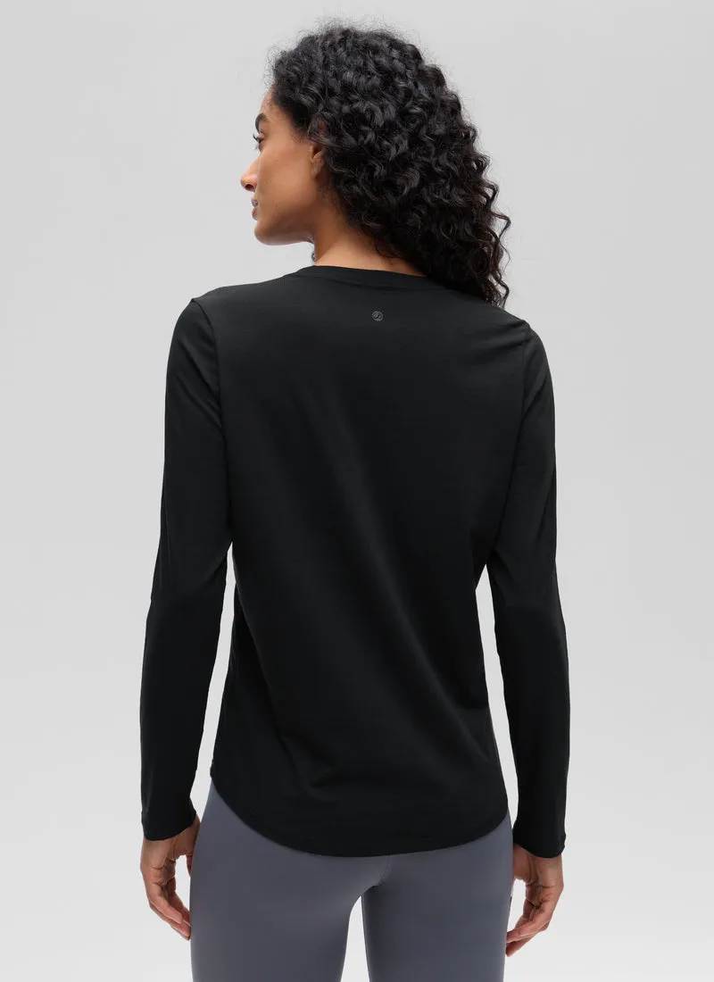 Pima Cotton Workout Long Sleeve