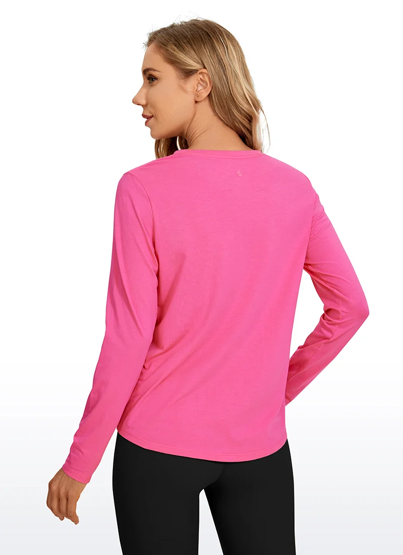 Pima Cotton Workout Long Sleeve