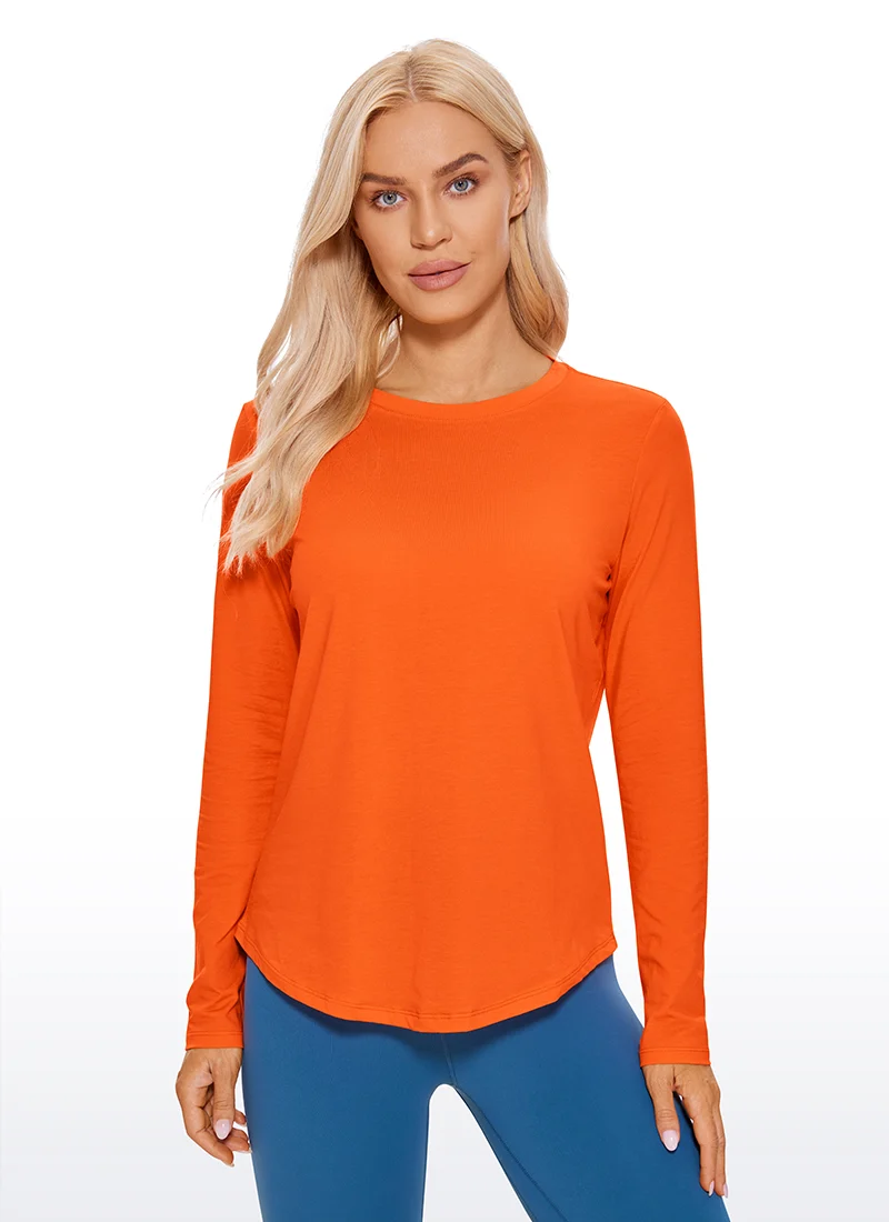 Pima Cotton Workout Long Sleeve