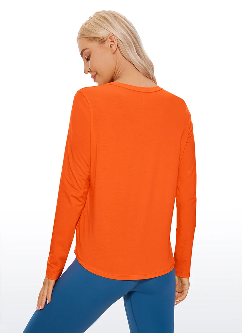 Pima Cotton Workout Long Sleeve