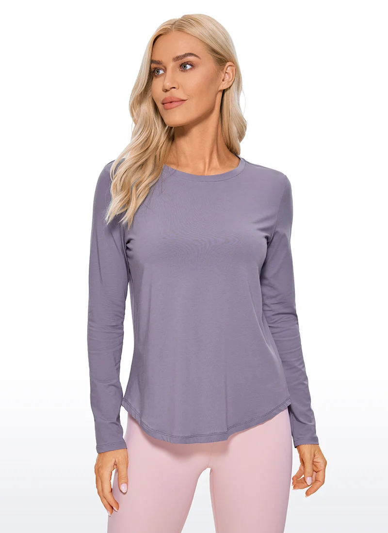 Pima Cotton Workout Long Sleeve