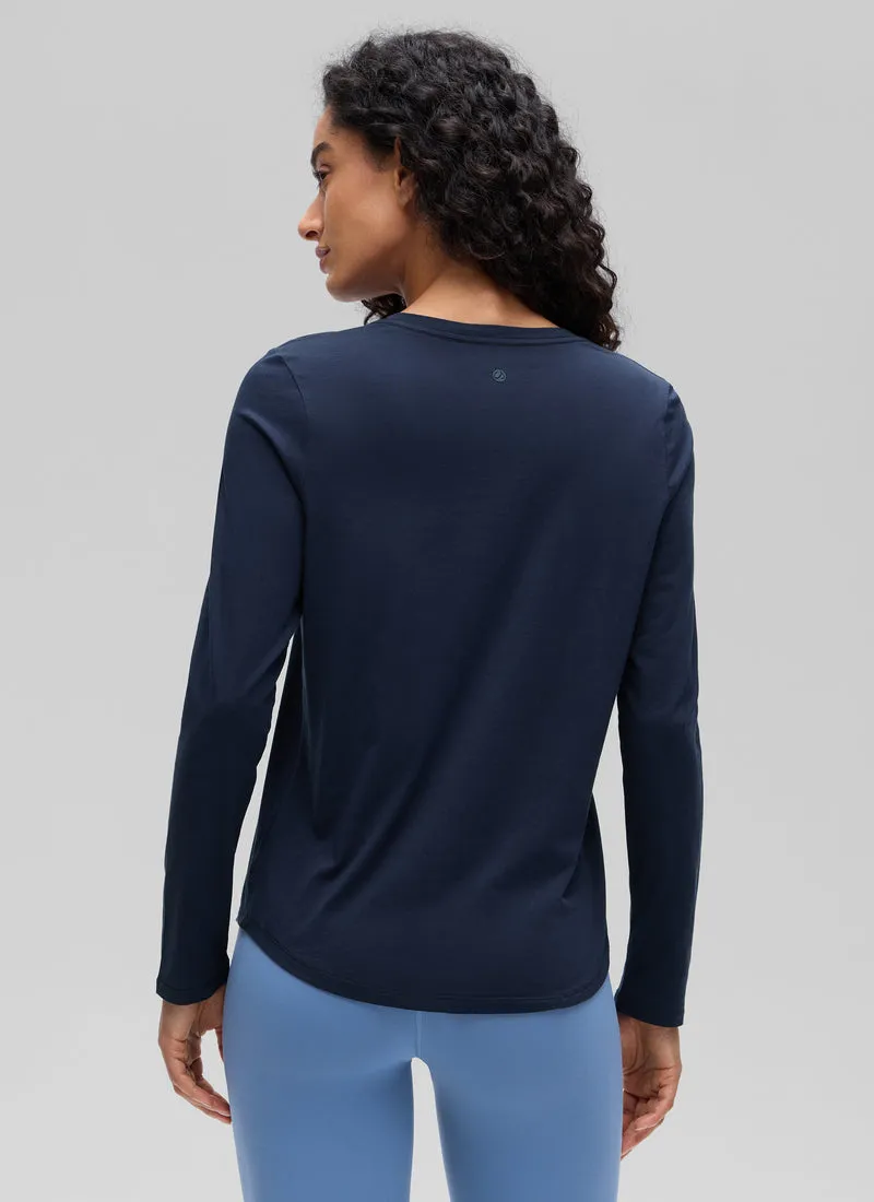 Pima Cotton Workout Long Sleeve