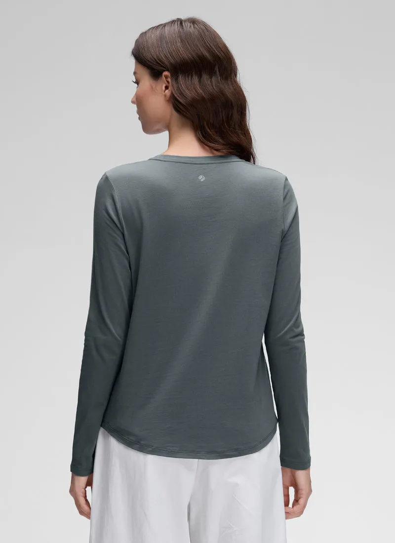Pima Cotton Workout Long Sleeve