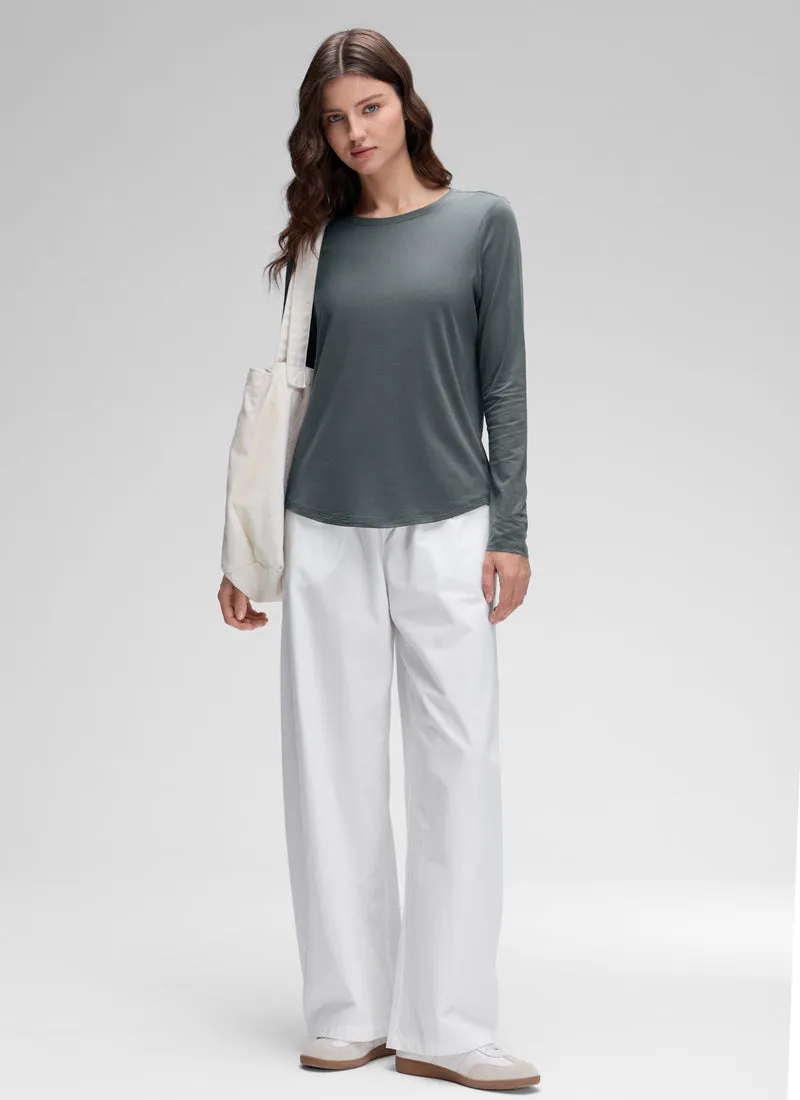Pima Cotton Workout Long Sleeve