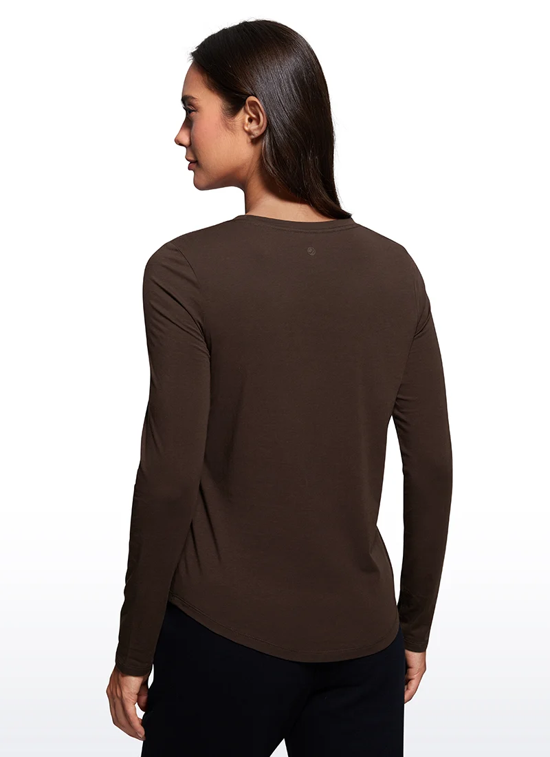Pima Cotton Workout Long Sleeve