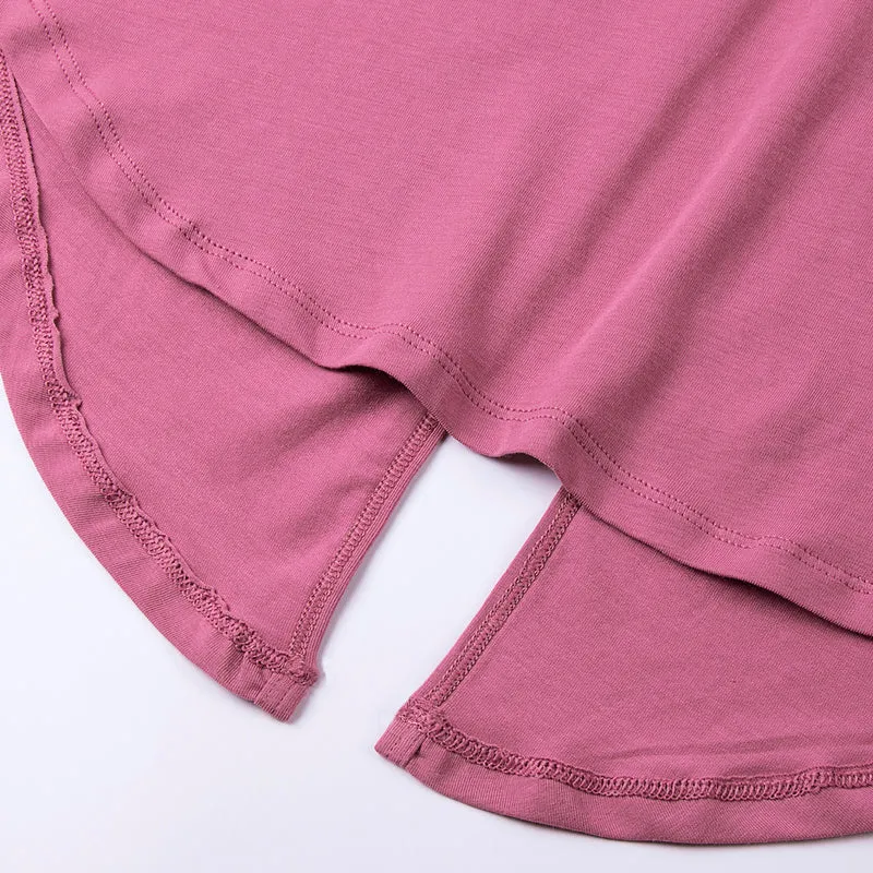 Pima Cotton Split Open Back Tank