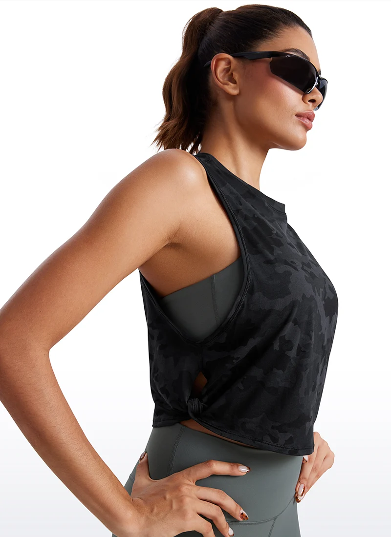 Pima Cotton Crop Deep Armhole Tank