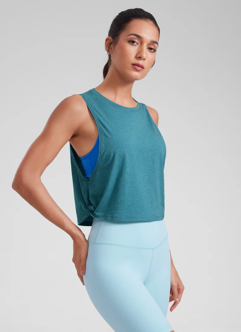 Pima Cotton Crop Deep Armhole Tank