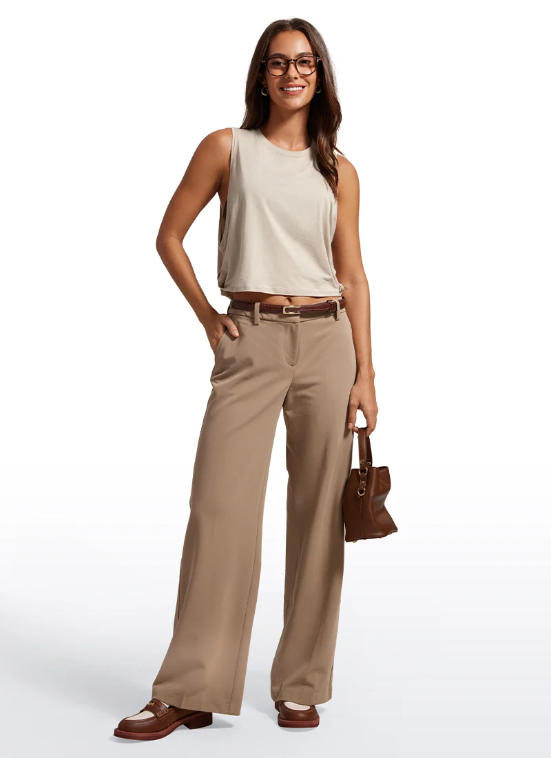 Pima Cotton Crop Deep Armhole Tank