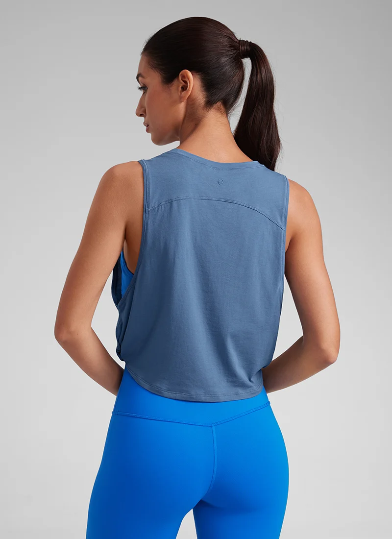 Pima Cotton Crop Deep Armhole Tank